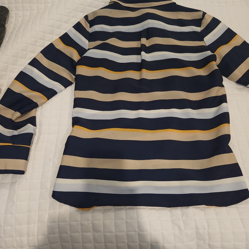 Ann Taylor SmallStriped Long Sleeve Shirt